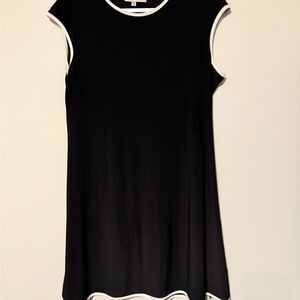 Annalee + Hope Black Tank Top with White Accents